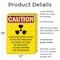 Signmission Radiation & Laser Sign, 18 in H x 12 in W, Plastic, Rectangle OS-2PACK-CR-P-1218-V-10284 - alternate 6